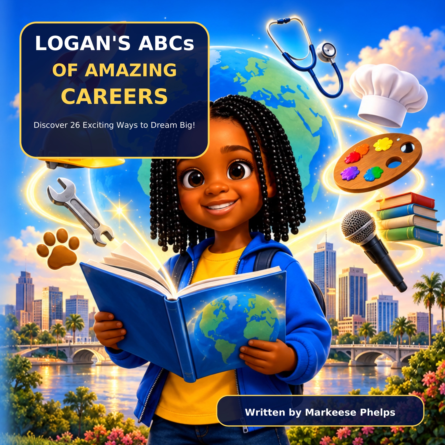 Logan's ABCs of Amazing Careers by Markeese Phelps, available on Amazon