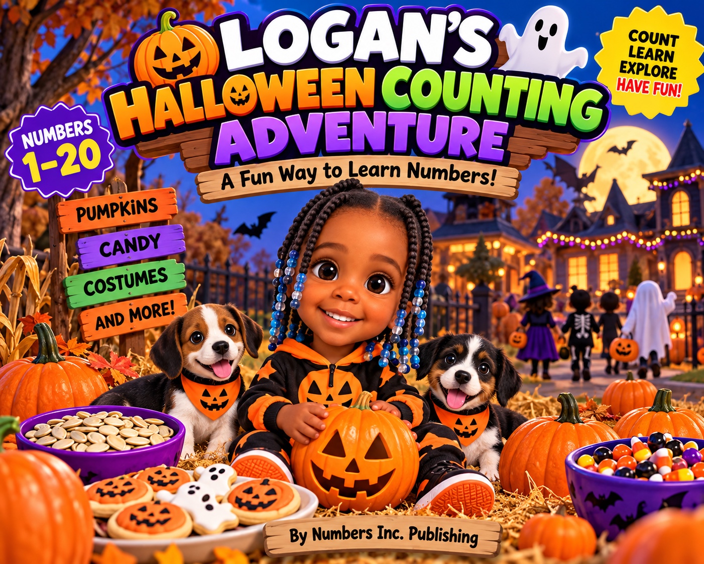 Logan's Halloween Counting Adventure book cover